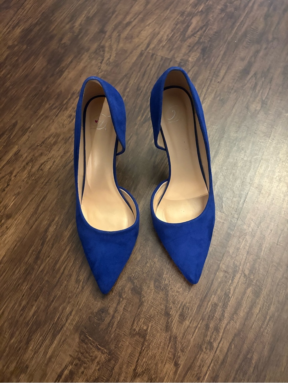 Delicious Royal Blue Pointed Toe Stiletto Pumps - Picture 2 of 2